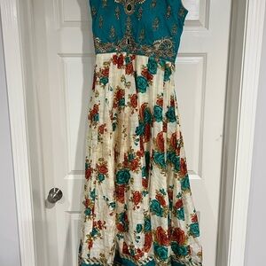 Floral Embroidered Anarkali